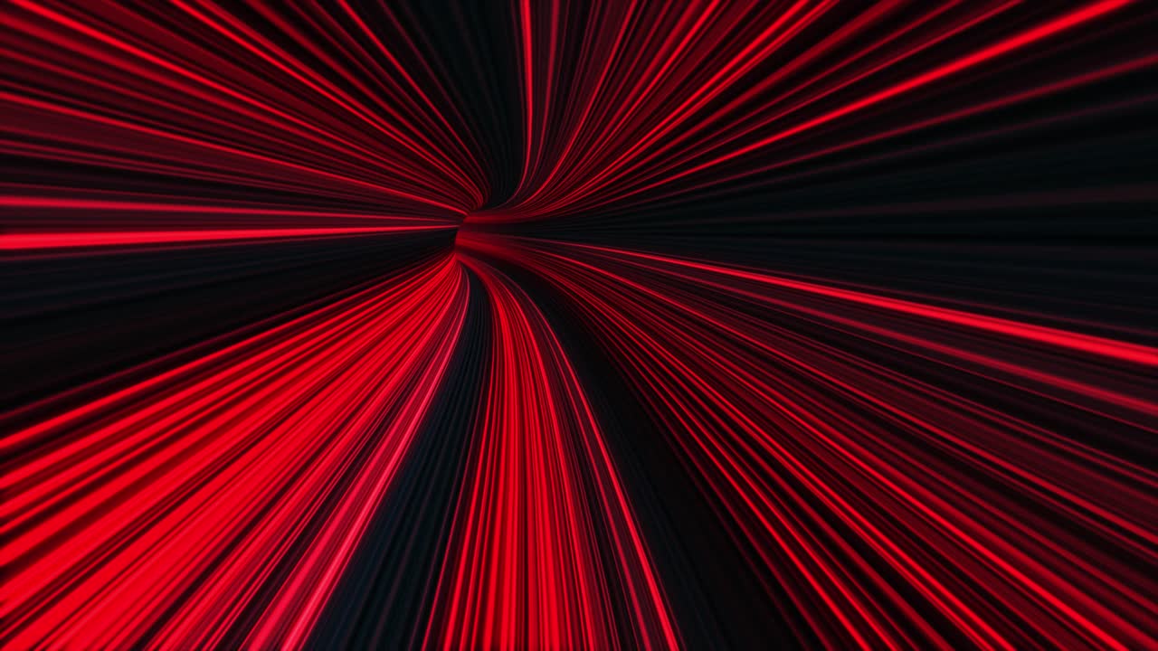 추상적인 빨간색과 검은색 속도 터널