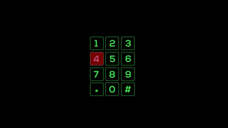 hud-ui-number-pad-Keypad-neon-loop-Animation-video-transparent-background-with-alpha-channel.