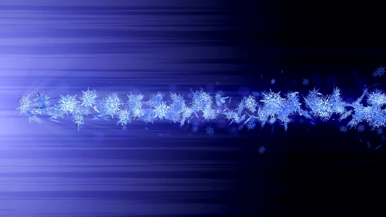 el símbolo del invierno brillante con los copos de nieve de belleza. vórtice de la nieve de giro. patrón de invierno. la belleza bailando copos de neve. animación de bucle abstracto.