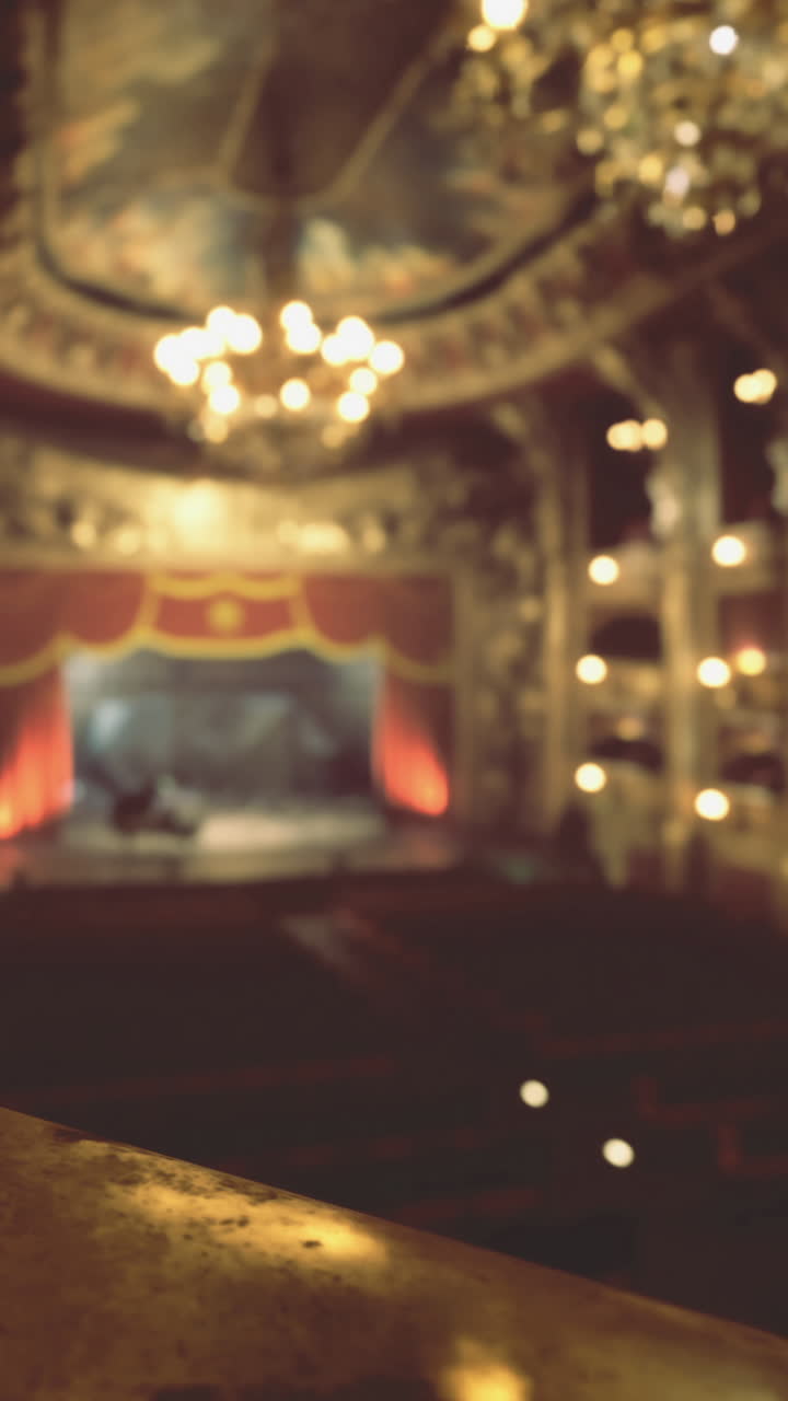 Majestic theater interior showcasing grand architecture and dim lighting