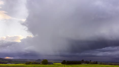 large storm clouds building