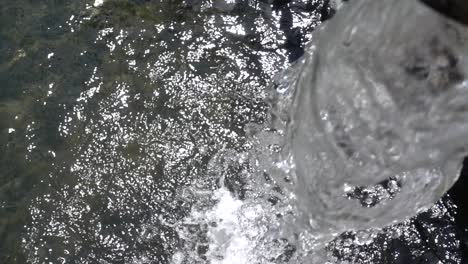 water splash in super slow motion