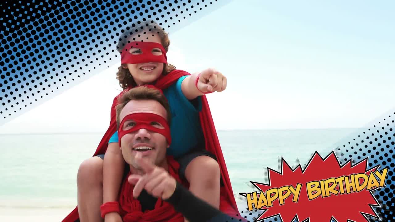 연설 거품에 쓴 생일 축하