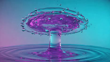 Vibrant High-Speed Water Droplet Collision