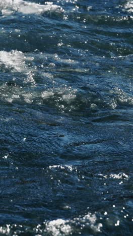 moving water with ice