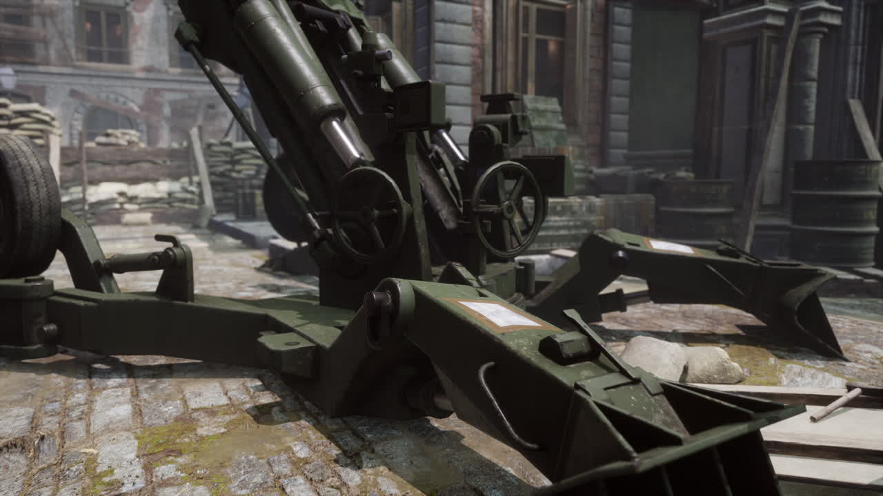 пушечная пушка в городе