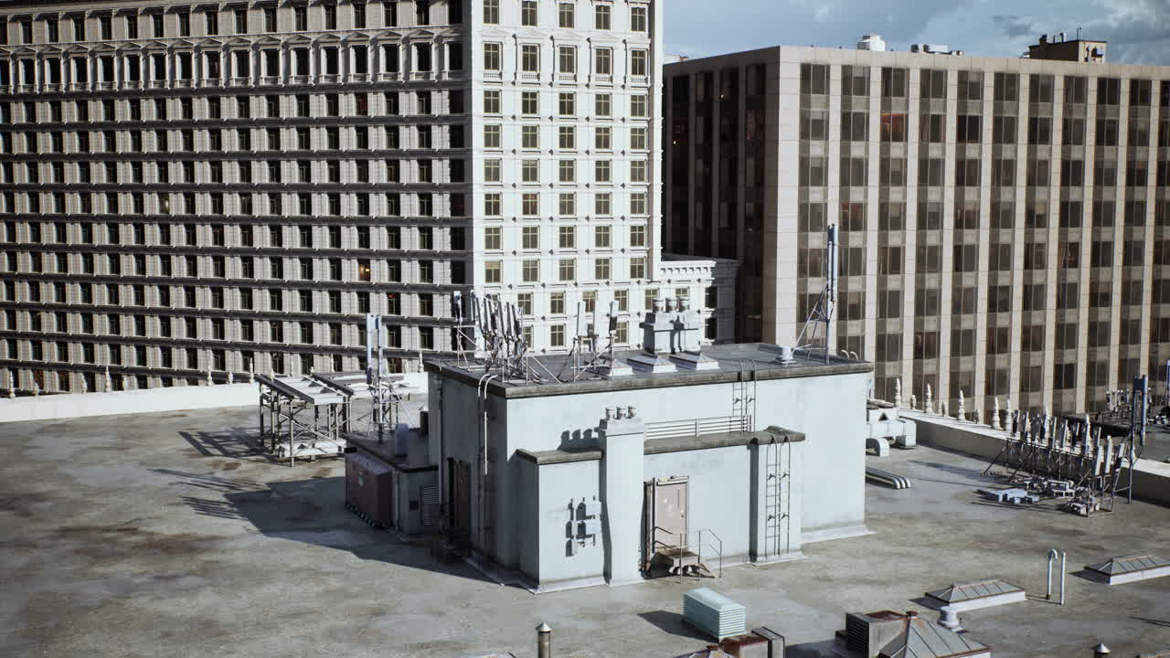 도시 의 지붕 에서 볼 수 있는 풍경