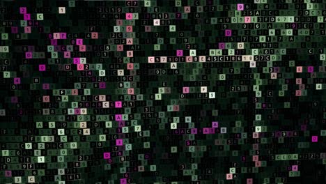 Abstract Digital Matrix Pattern