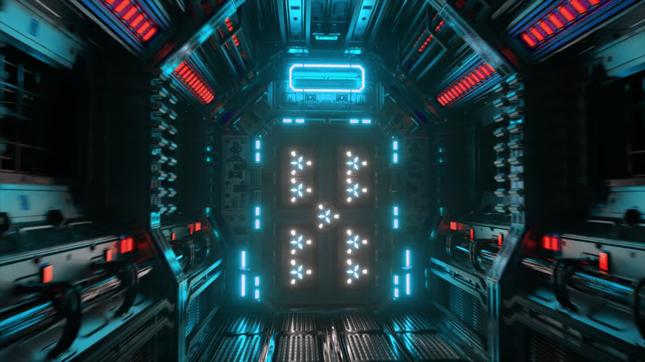 Futuristic Spaceship Corridor