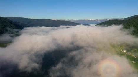 Aerial-footage-Beautiful-Nature-Norway-over-the-clouds.