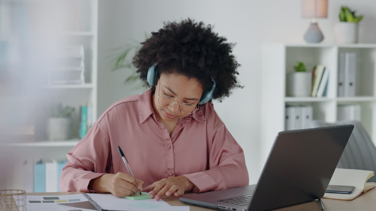 Woman working from home
