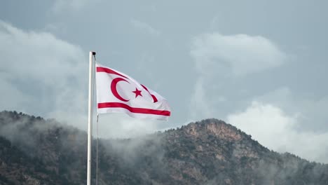 bandera de la república turca del norte de chipre