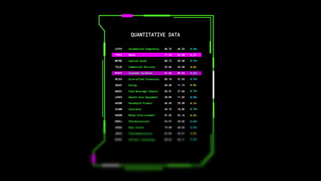 Animation-Des-Schnittstellenbildschirms-Mit-Quantitativer-Datentextverarbeitung-Auf-Schwarzem-Hintergrund