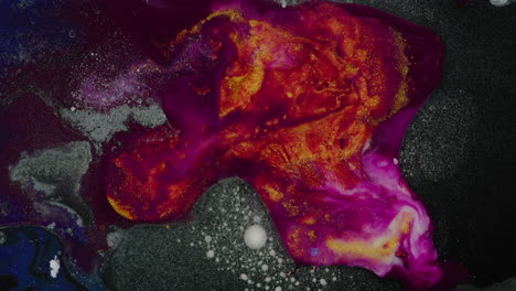 desbordamiento de colores mezclados en un punto