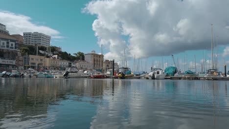 boats in the harbour of torquay on the english riviera