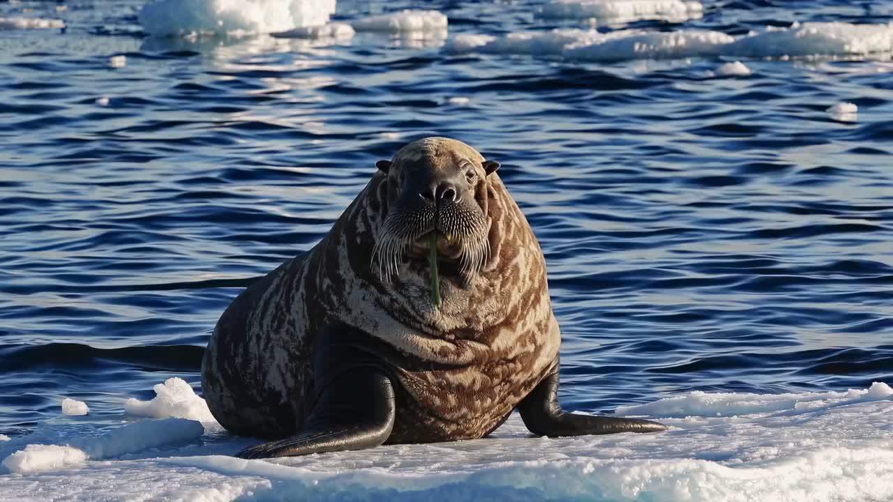Walrus on Ice Floe