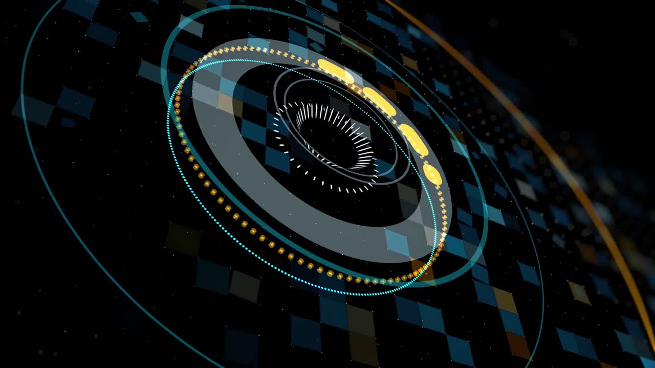 Abstract Interfaccia HUD futuristica