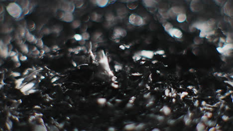 metal fillings macro shot