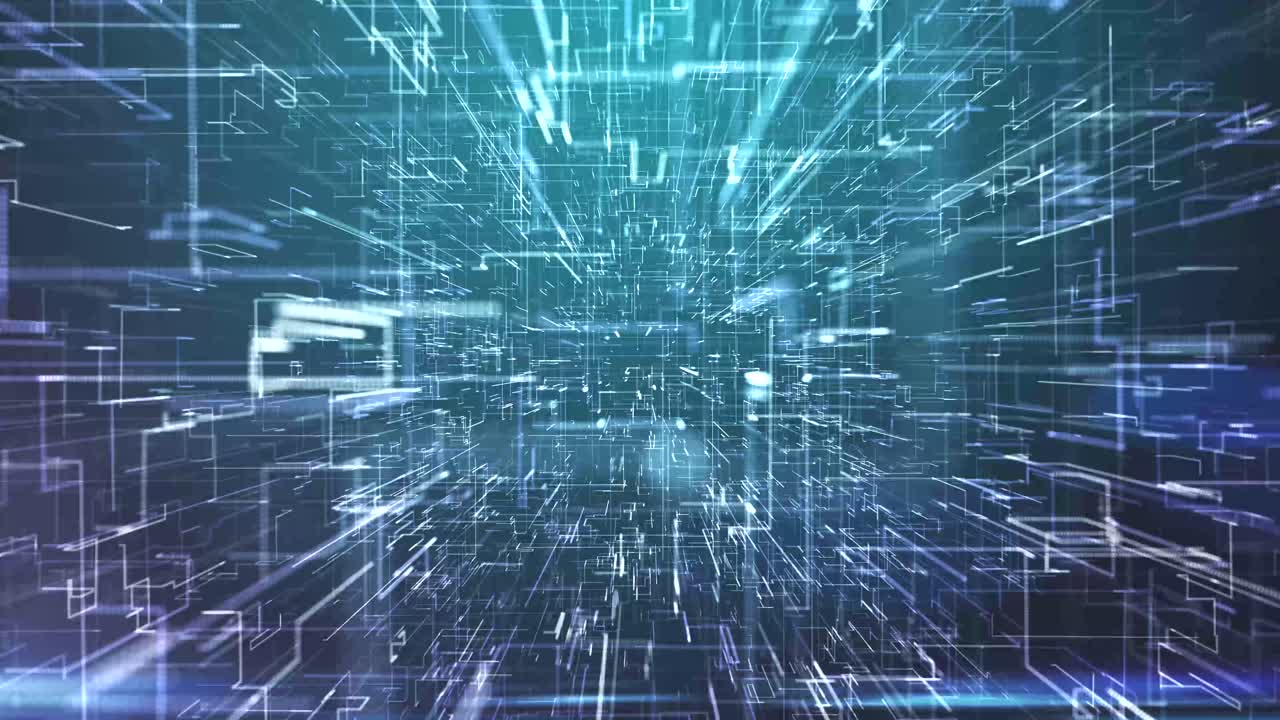 volare attraverso il sistema di rete tecnologica