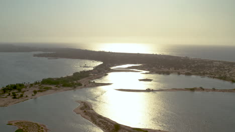 Volando-Sobre-La-Isla-De-Mussulo,-Angola,-áfrica-29