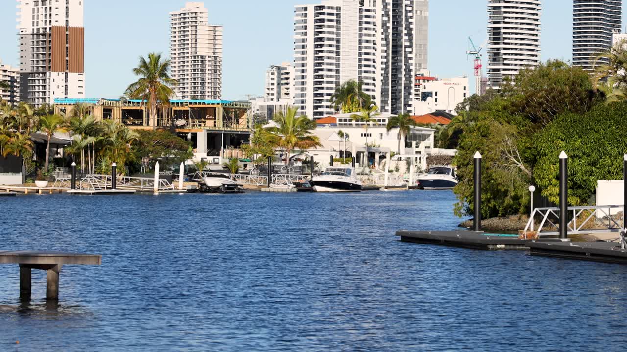 골드 코스트 운하의 경치