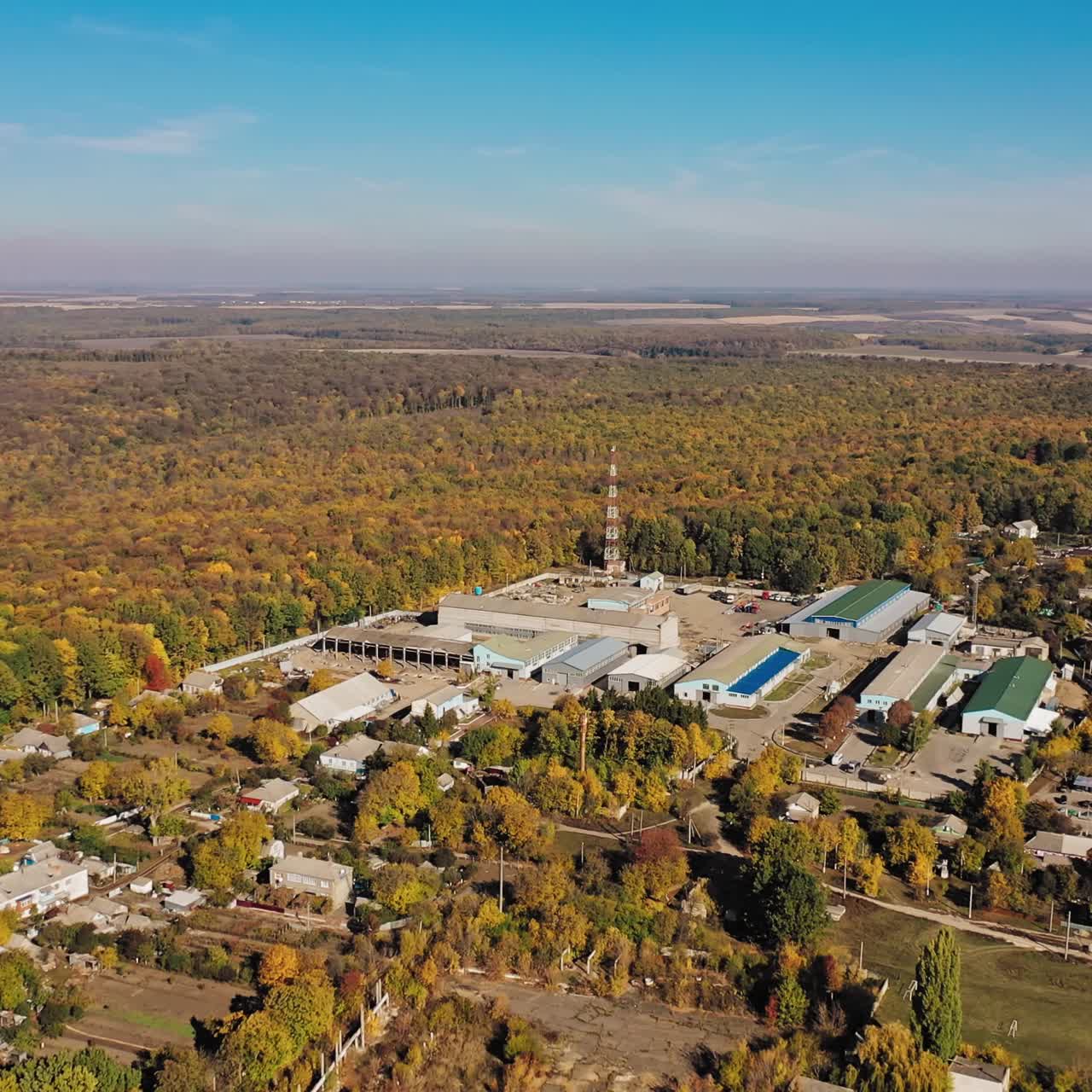 Industrial zone of factory