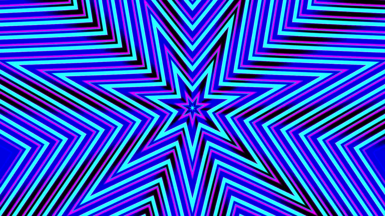 estrellas zoom fondo de movimiento de bucle retro