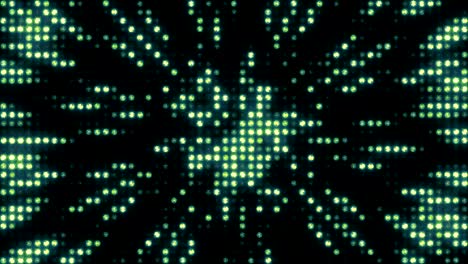 un patrón iridescente en una enorme pared de luz.