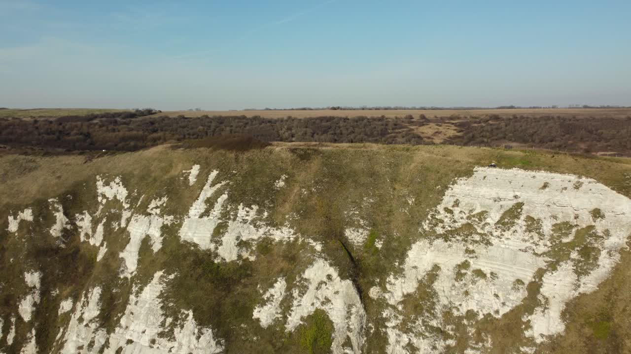Aerial View of White Cliffs of Dover