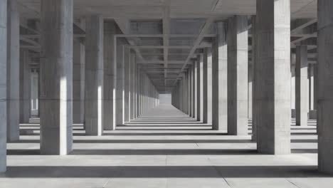 abstract concrete pillar structure