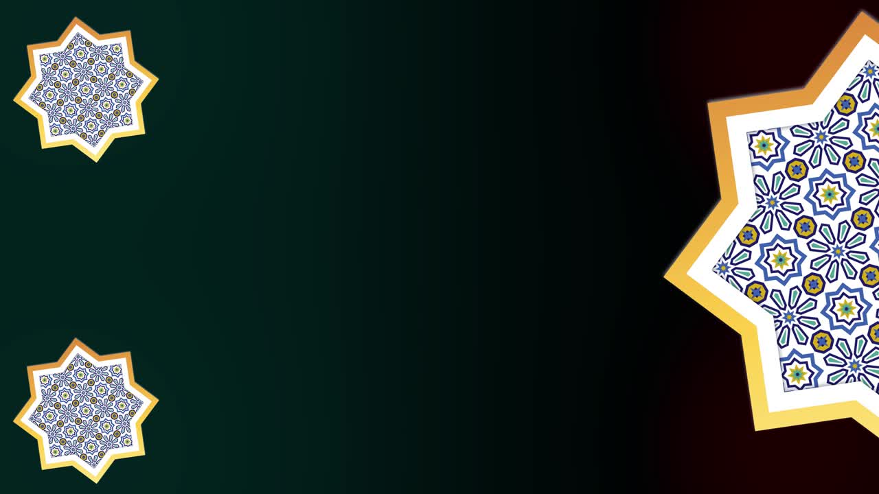 ramadán fondo islámico - 4k ramadán islámico - formas geométricas - (loopable) - mosaico - forma de estrella