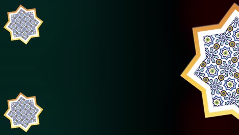 ramadán fondo islámico - 4k ramadán islámico - formas geométricas - (loopable) - mosaico - forma de estrella