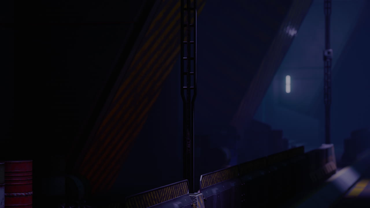 неоновые лучи в темноте