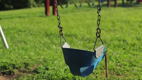child's-baby's bucket swing swinging slow motion parallax cinematc hd
