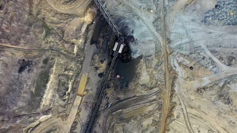 Coal mine  top view in hungary