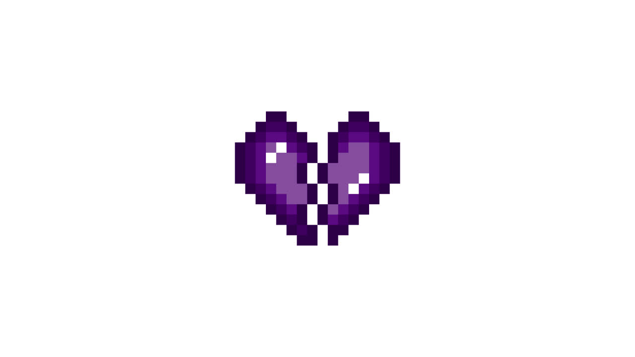 Pixel Art Mini Broken heart Icon Looping Animation (7).mov