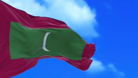 seamless loop of maldives flag.