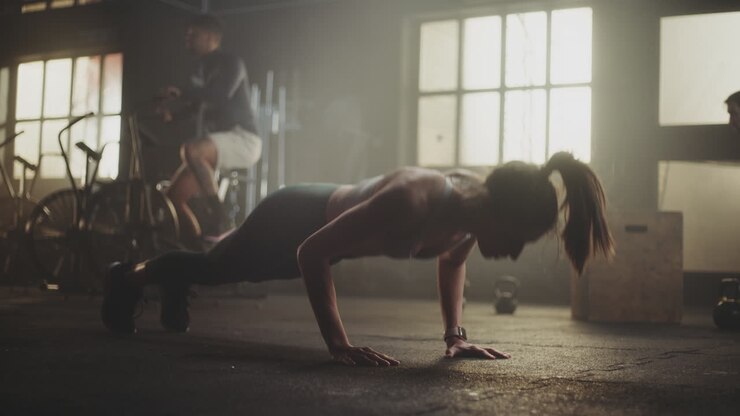 Group Fitness Workout in Gym