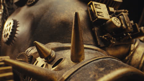 steampunk mask close-up