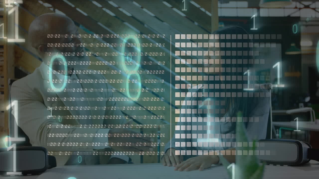 animación de advertencia de ataque cibernético sobre científicos que usan computadoras