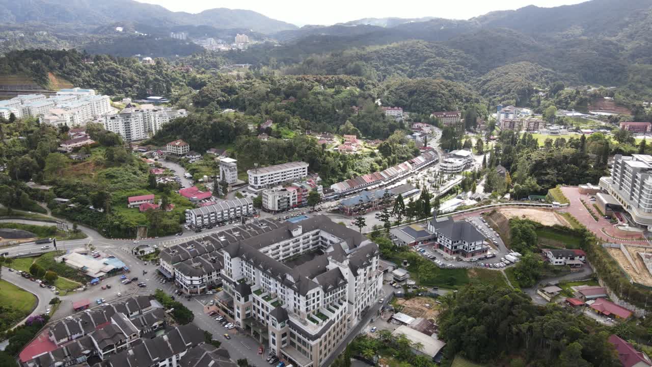 말레이시아의 카메론 하이랜드 지역 내의 브린창 지역의 일반 풍경