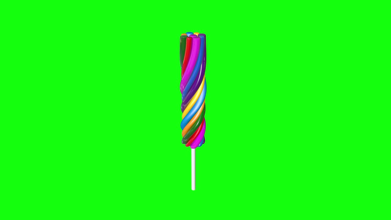 8 animaciones en 3d caramelos de hielo palito de frutas popsicle lollipop pantalla verde tecla de croma