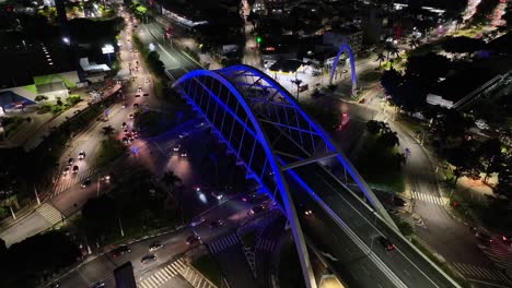 Suspension-Bridge-At-Osasco-In-Sao-Paulo-Brazil