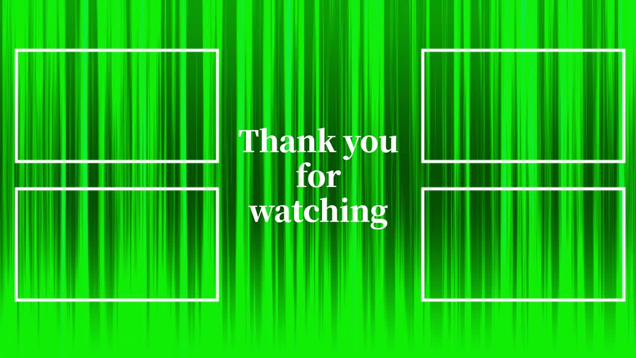 라인 그라데이션 엔드 카드 엔딩 스크린 모션 그래픽