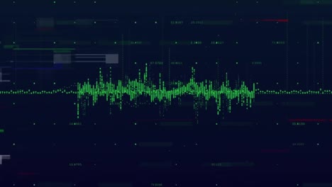 Animación-De-Interferencia-Sobre-El-Procesamiento-De-Datos-Sobre-Fondo-Negro