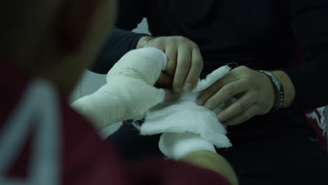 sesión de entrenamiento de boxeo