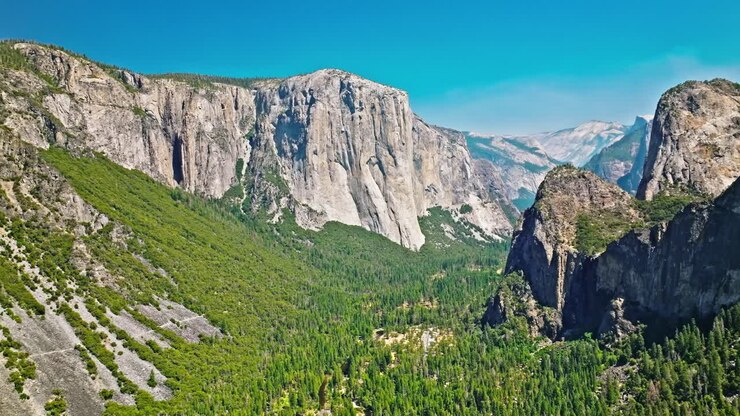 Vídeo aéreo do Parque Nacional de Yosemite, Califórnia