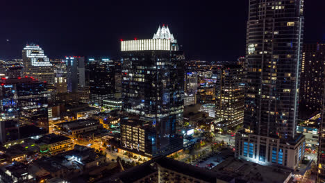 Downtown-Austin-at-night-over-lake