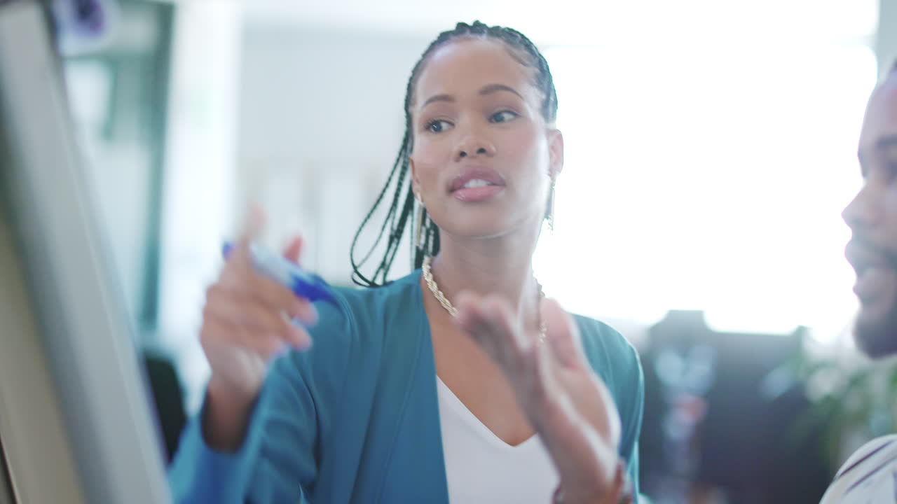 Planning, talking and black people at work