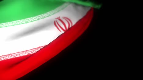 iran flag , realistic 3d animation of waving flag. iran flag waving in the wind. national flag of iran. seamless loop animation. 4k high quality, 3d render